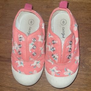 CAT & JACK UNICORN SLIP ON SHOES 8